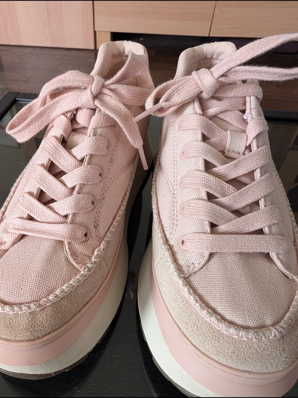 UGG Women's Blush Pink Platform Sneakers
